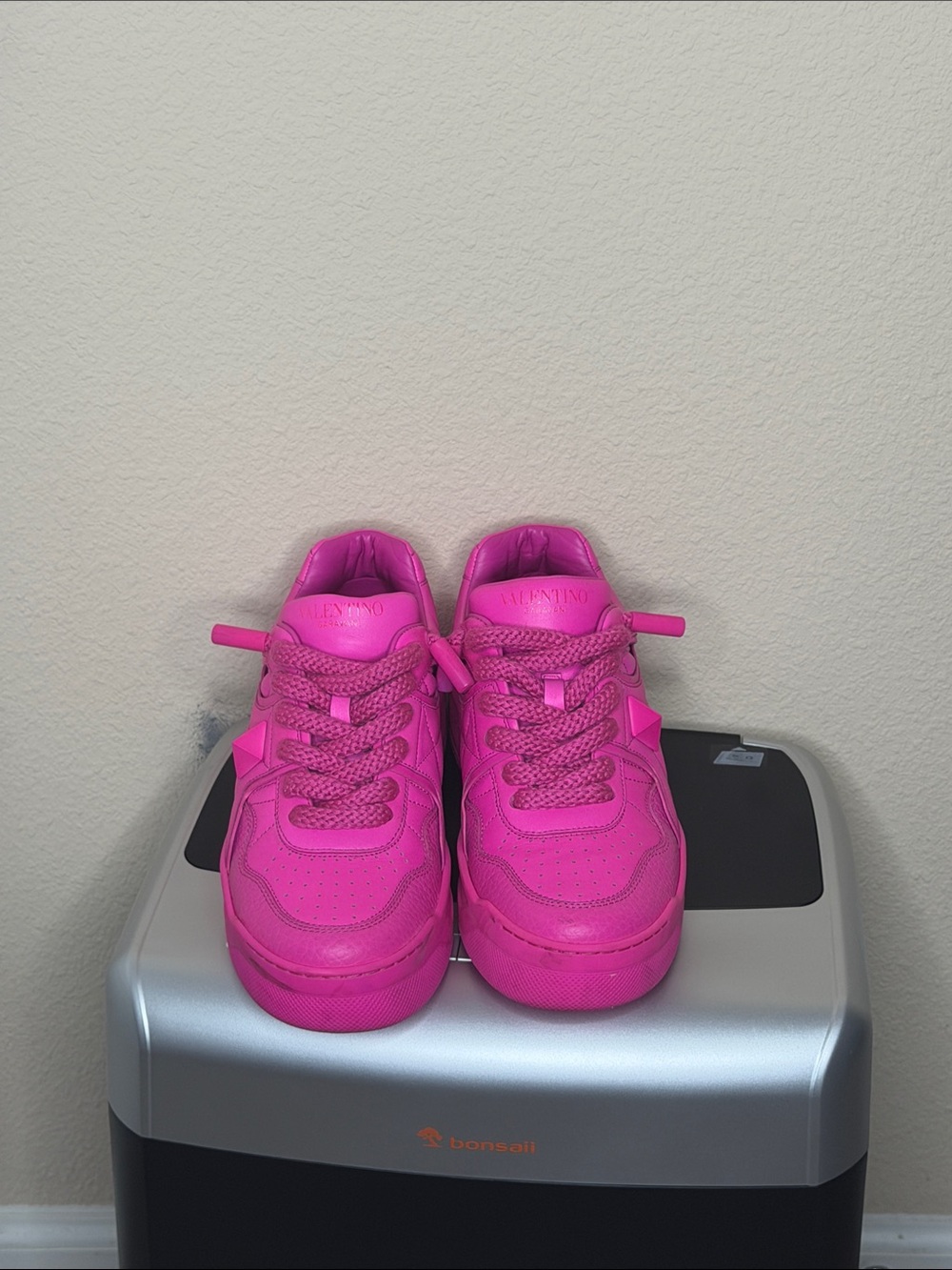 Valentino Bright Pink Women's Low-Top Sneakers